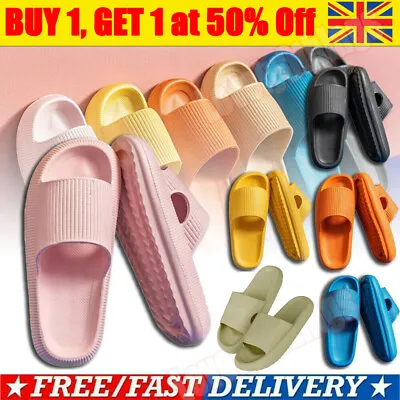 Buy PILLOW SLIDE Sandals Ultra-Soft Anti-Slip Slippers·Extra Cloud Shoes Sizes _ • 5.99£