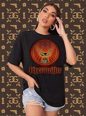Buy Women Summer Top Jägermeister T-Shirt Streetwear Loose Women's Top • 29.70£