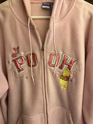 Buy Disney Winnie The Pooh Full Zip Hoodie Pink Women’s 2XL Cute! • 10.29£