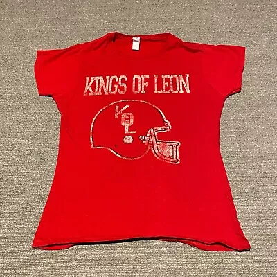 Buy Kings Of Leon Shirt Womens Medium Red Band T-shirt Tee Rock Band Music Indie • 12.49£