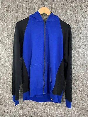 Buy Dickies Workwear Hoodie Mens Large Black/Blue Full Zip Sweatshirt Hooded Sweater • 19.99£
