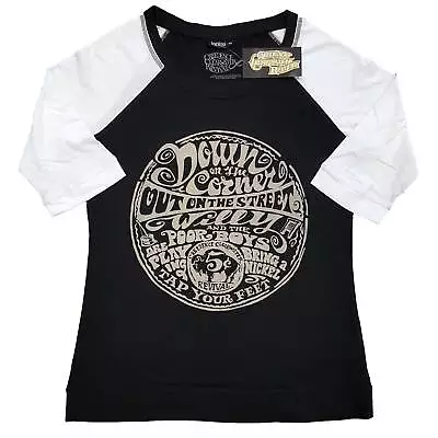 Buy Creedence Clearwater Revival Ladies Raglan T-Shirt: Down On The Corner • 20.58£