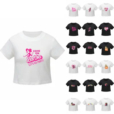 Buy Barbie Movie 2023 Fashion Doll Gifts Birthday Chirstmas T-shirt Tee Crop Top UK • 7.99£