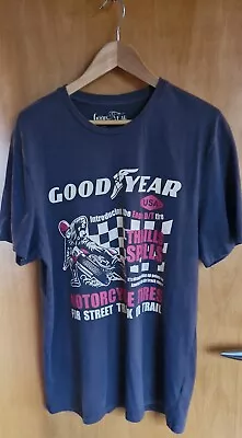 Buy Good Year Vintage Look Motorcycle Trail Logo Shirt   L • 4.99£