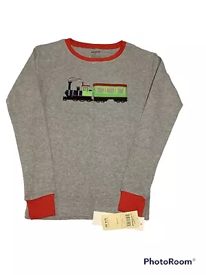 Buy Leveret Kids Boys Grey Pajamas Christmas Train-1 Piece - NWTS Top Only Sizes 12 • 3.94£