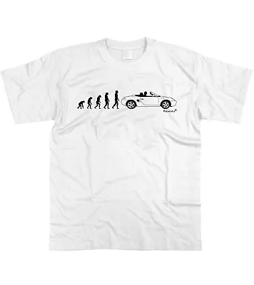 Buy Motorholics Mens Evolution Of Man To Porsche 986 Boxster T-Shirt S - 5XL • 12.99£