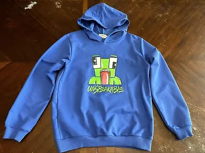 Buy Boys Size Youth Large L Unspeakable Hoodie Blue Minecraft Merchandise Merch • 19.73£