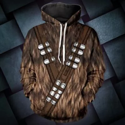 Buy 1X Star Wars Chewbacca Hoodies Cosplay Men's Women's Clothes Pullover Hooded New • 8.64£