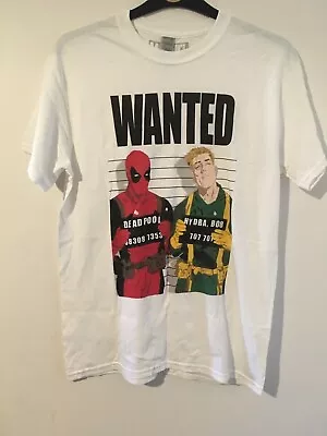 Buy Mens Marvel Deadpool T Shirt Size M 38  Chest • 4.99£