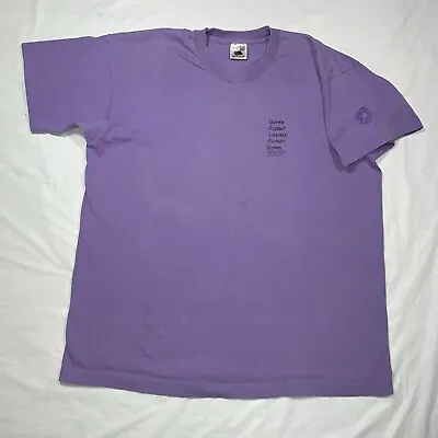 Buy Vintage 1994 Women Against Violence Against Women Rape Crisis Centre T-shirt XL • 43.43£
