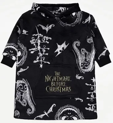 Buy Disney The Nightmare Before Christmas Snoodie Size 8-10 Years Snuggle Hoodie New • 24.99£