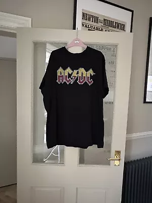 Buy ACDC High  Vintage Style Rock Band T Shirt Black Size XL • 7.99£