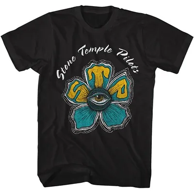Buy Stone Temple Pilots STP Eye Flower Men's T Shirt Rock Band Music Merch • 53.68£
