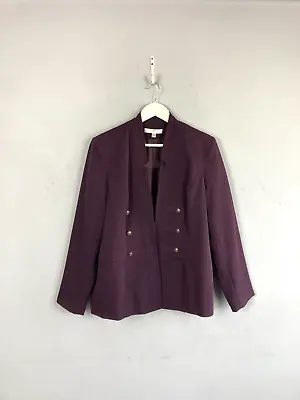 Buy Purple Military Style Jacket Blazer, Women's UK18, Steam Punk, Alternative • 11.99£