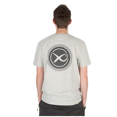 Buy Matrix Large Logo T-Shirt Marl Grey Fishing Clothing Shirts *All Sizes* - NEW • 18.99£