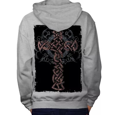 Buy Wellcoda Medieval Tomb Stone Mens Hoodie, Grave Design On The Jumpers Back • 25.99£