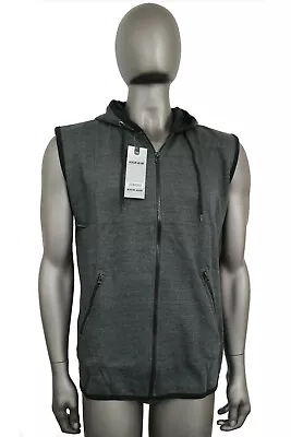 Buy Men's Plain Cap Sleeve Sleeveless Zip Hoodie Casual Summer Hoody S - 2XL • 14.99£