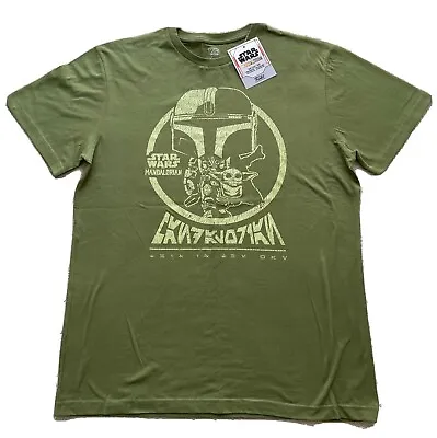 Buy Mens Madalorian Baby Yoda Star Wars T Shirt Pop Tees Funko Authentic  Medium • 10.95£