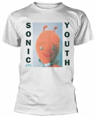 Buy Official Sonic Youth T Shirt Dirty White Mens Unisex Classic Punk Rock Tee NEW • 16.28£