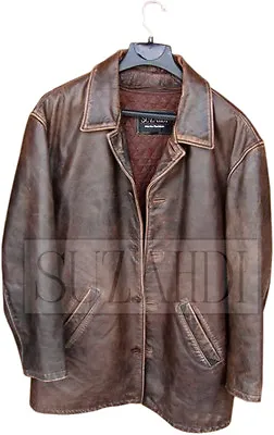 Buy Dean Winchester Jensen Ackles Inspired Distressed Brown Real Leather Jacket • 146.48£
