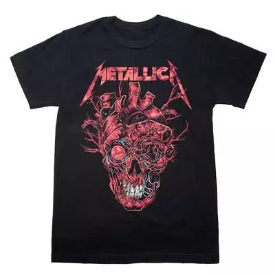 Buy Metallica: Heart Skull Black T-shirt (Officially Licensed) • 10.79£
