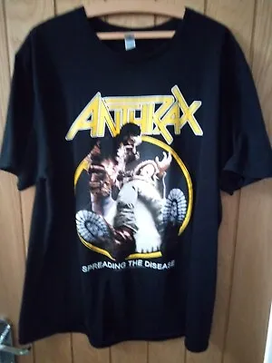 Buy 😎 Official ☢️ Anthrax - Spreading The Disease  ☣️ T-shirt ( Size Xl ) ⭐new⭐ • 10.99£