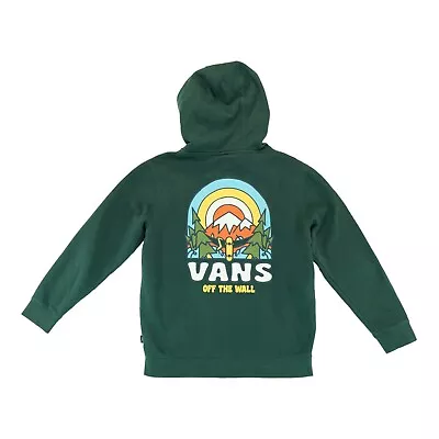 Buy Vans Off The Wall Young Mountain Sk8 Full-Zip Hoodie Sweater Large Green • 28.37£
