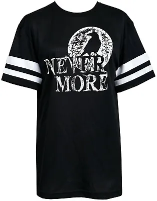 Buy Edgar Allen Poe Womens American Football Mesh Net T-Shirt Baggy Slouch Nevermore • 24.99£