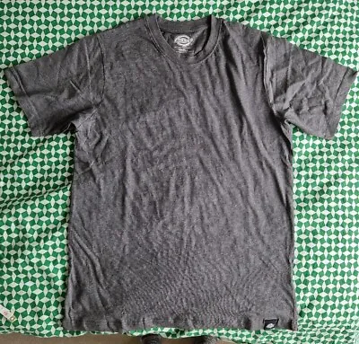 Buy Mens Unisex Dickies Basic Plain Cotton Grey Tee T Shirt Small • 6.50£