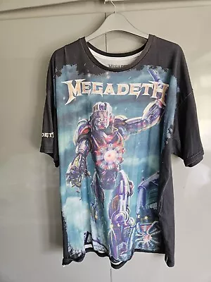 Buy Vintage Megadeth Band T-shirt  Original 2 XL Super Colider Rare • 200£