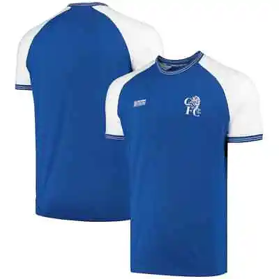 Buy Chelsea FC Retro Football Ringer T Shirt Mens Medium Team Crest Top M CHT35 • 19.95£