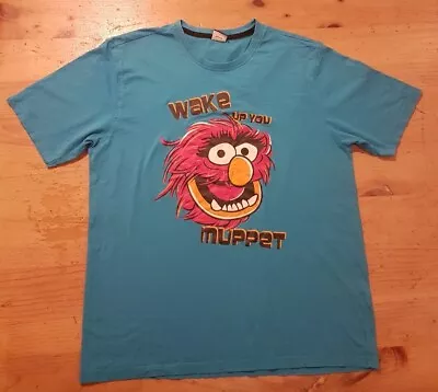 Buy Disney Mens Blue  Wake Up You Muppet  T-Shirt Size M 39 - 41  Chest, Preowned • 7.90£