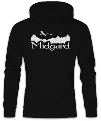 Buy Midgard Hoodie Sweatshirt Vikings Viking Mordor Lord Of Fun Valhalla The Rings • 40.74£