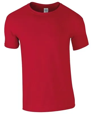 Buy Gildan Mens Softstyle Plain Cotton Crew Neck Ringspun Top Short Sleeve T-Shirt • 6.45£