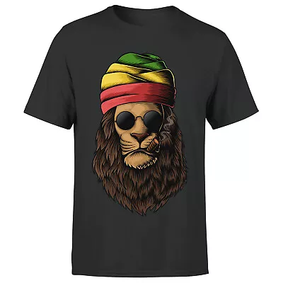 Buy Rasta Lion Head Reggae Dub Jamaica Flag Step Music Dance Mens T-Shirt #Or#P1#A • 9.99£