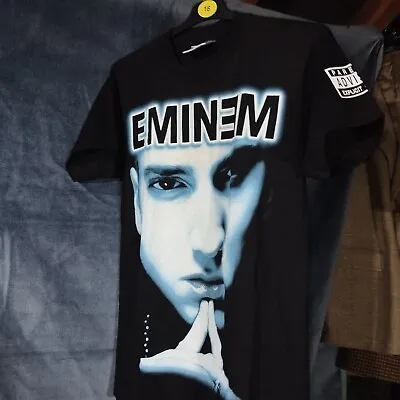 Buy Vintage Eminem T-Shirt Men Medium Single Stitch Band Black Double Sided Rap Tee • 63.96£