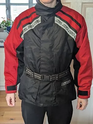 Buy Frank Thomas Aquaforce Waterproof Motorcycle Jacket - Medium - Black And Red • 16.99£