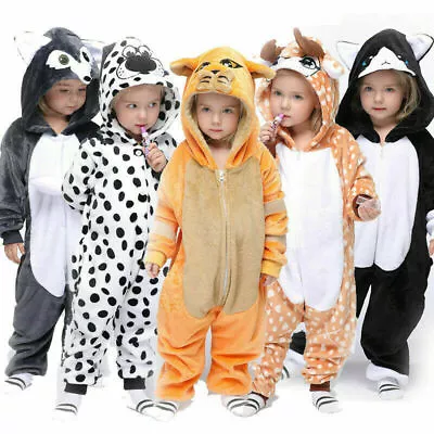 Buy WH Kids Baby Kigurumi Animal Cosplay Costume Onesie20 Pajamas Sleepwear Jumpsuit • 28.03£