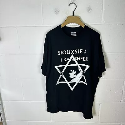 Buy Vintage Siouxsie And The Banshees Shirt Mens Extra Large Black Punk Rock Y2K • 53.95£
