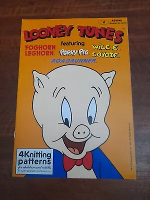 Buy Vintage Knitting Pattern Gary Kennedy Looney Tunes 4 Patterns 1991 Porky Wile E • 4.99£