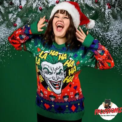 Buy The Joker Christmas Jumper Christmas Ugly Sweater • 35.90£