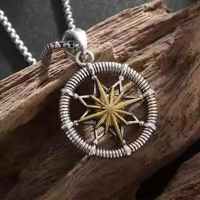 Buy Vintage Viking Compass Necklace For Men's & Women's • 7.49£