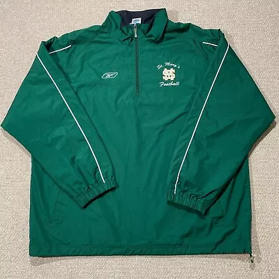 Buy VINTAGE Reebok St Mary's Football Jacket Mens XL Green College American Varsity • 19.99£