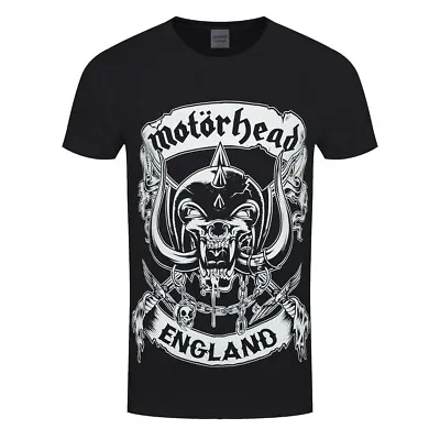 Buy Motorhead T-Shirt England Crest Rock Band Official Black New • 15.95£