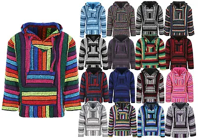 Buy Mexican Baja Hoodies For Men/Women, Jerga Hooded Top, Festival Hoody Clothing • 24.45£