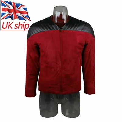 Buy For The Next Generation Captain Picard Red Duty Uniform TNG Starfleet Jackets • 40£