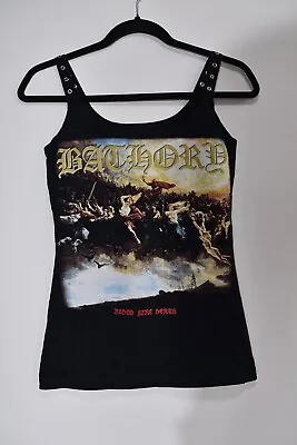 Buy Vintage ReWorked BATHORY 1988 Vest T Shirt - Black Metal - XS - Blood Fire Death • 35£