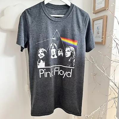 Buy Pink Floyd Grey Tshirt Size M Dark Side Of The Moon No Side Seem • 13.90£