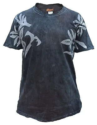 Buy Mens Stone Washed Frayed Edge Rough Finish Gothic T-Shirt Top Dark Grunge • 24.99£