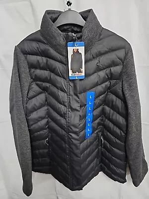 Buy 32 Degrees Heat Womens Zip Up Media Jacket Size Large - Black Grey SALE • 9.50£